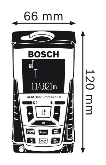 博世GLM 150/150米手持激光測距儀